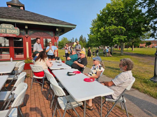 A remote worker networking event held last summer in Calumet. The event was hosted by the villages of Calumet and Laurium as well as Main Street Calumet and Remote Workforce Keweenaw.