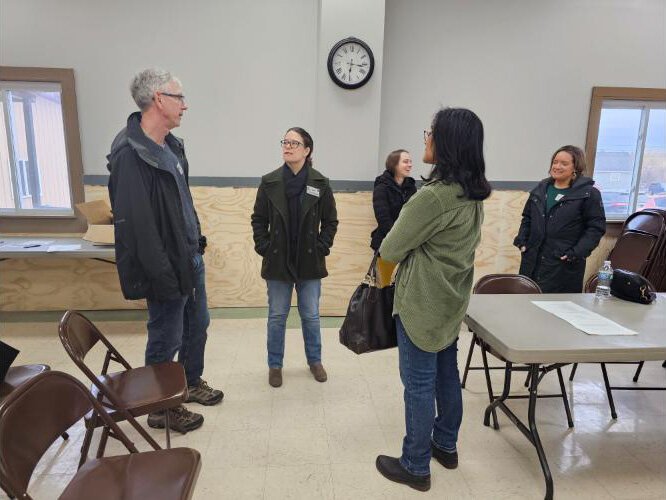 A remote worker networking event held in Chassell last spring.