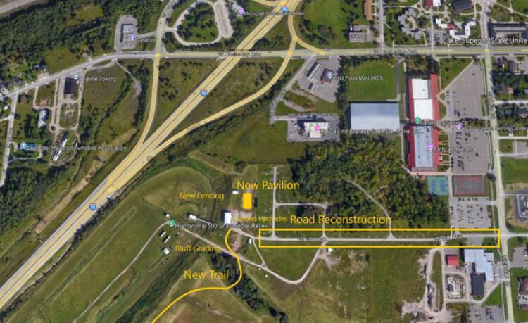 The location of the new pavilion.