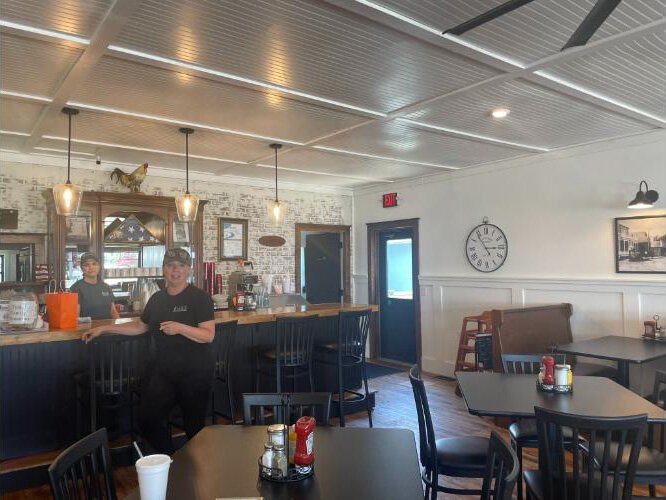 Entrepreneur Tarra Hurlburt in the restaurant she opened with help from Northern Initiatives some two years ago.