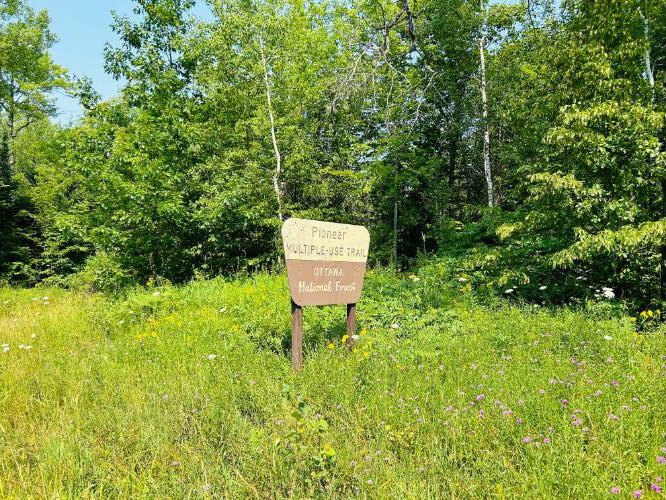 The excursion included time along the multi-use Pioneer Trail in Ottawa National Forest.