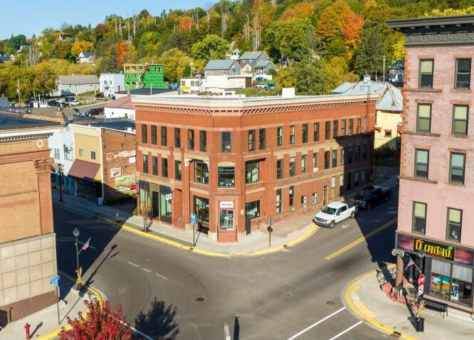 A former bank is now the home of 1Q1 co-working space in Hancock.