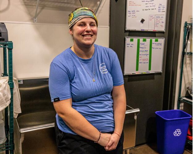 Chef Alexandria Palzewicz in her kitchen.