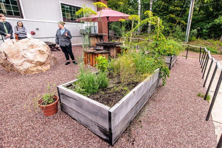 Besides growing some herbs, Northwoods Test Kitchen sources from local farms. 