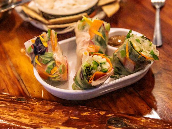 Seasonal vegetables are among the ingredients for many menu items.