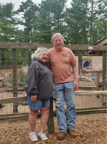 Gary and Lynn Moore, the couple behind the GarLyn Zoo Wildlife Park.