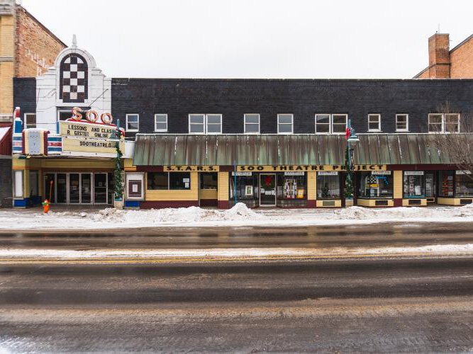 The Soo Theatre before the purchase by the Soo Theatre Project, Inc.