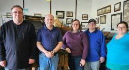 The Newberry News team of Dan Hardenbrook, Sterling McGinn, Carol Stiffler, Steve Stiffler and Lauren Burton.