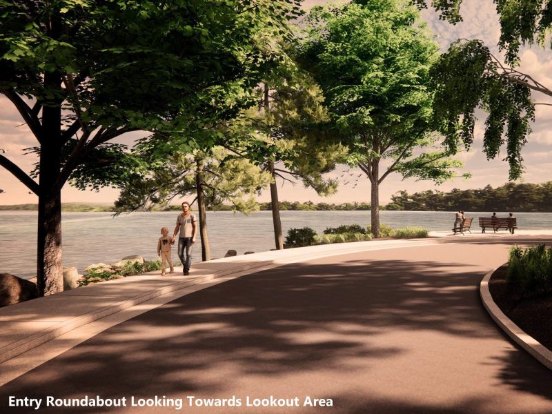 A rendering of the overlook at Seney National Wildlife Refuge.