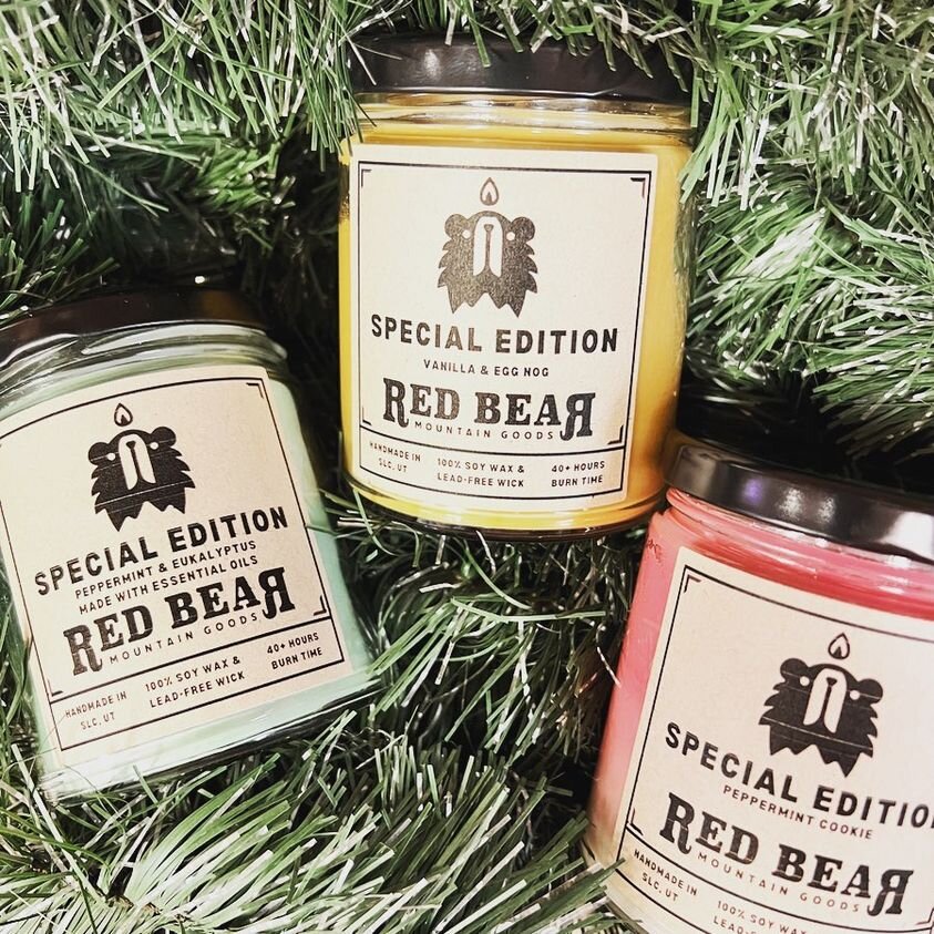 These winter candles burn for 40 hours and the jars can be reused.