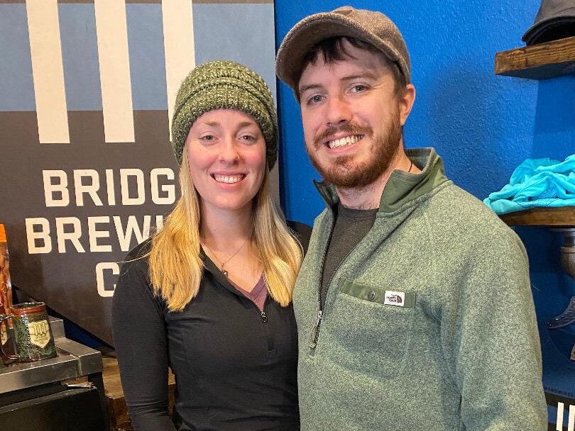 Kristoffer Rusch and his wife Sarah.