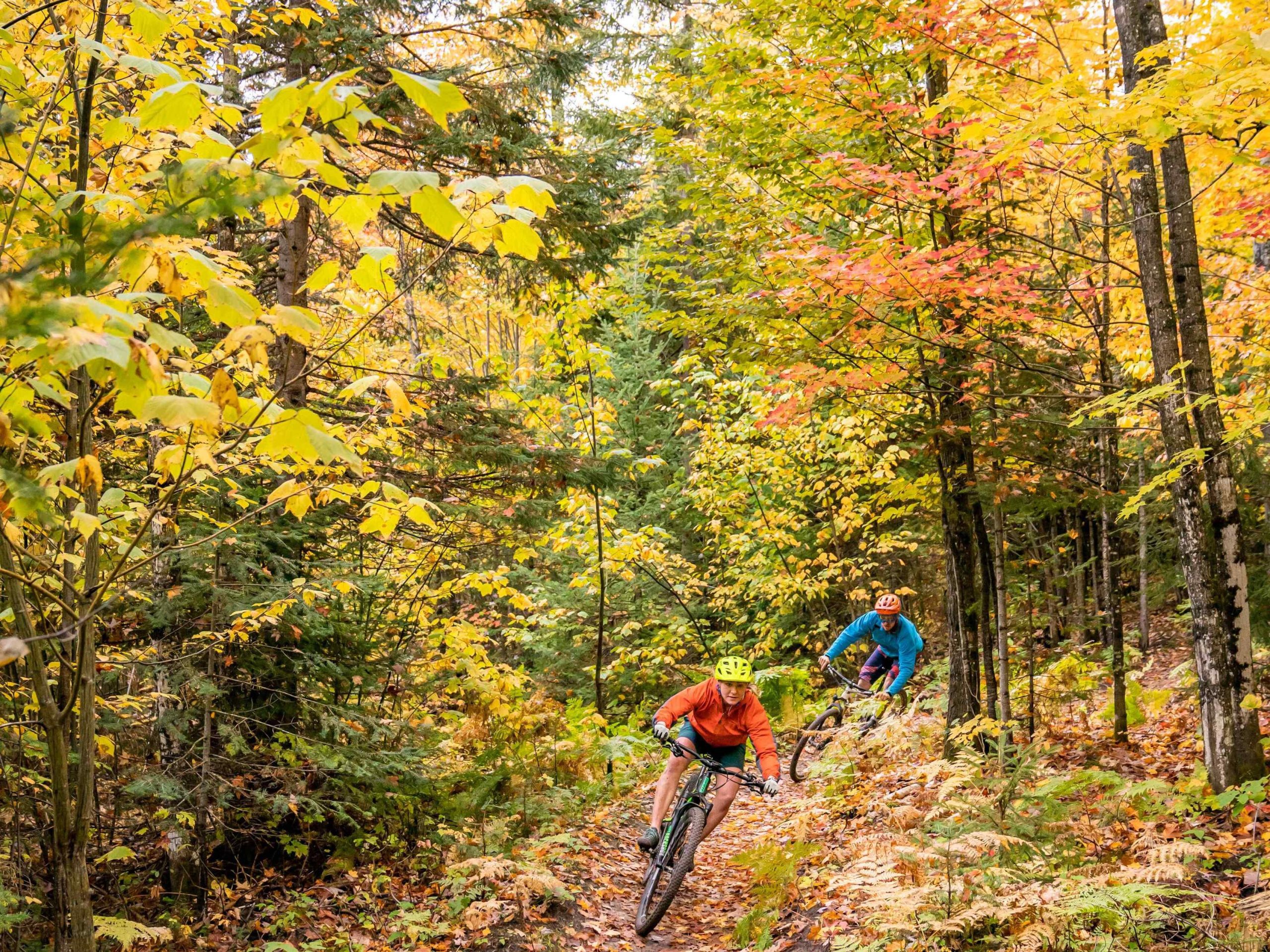 With its rugged, wooded landscape, Marquette is a popular mountain biking destination.