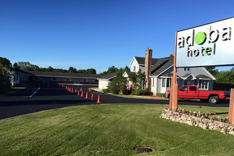 The adoba hotel in Naubinway.