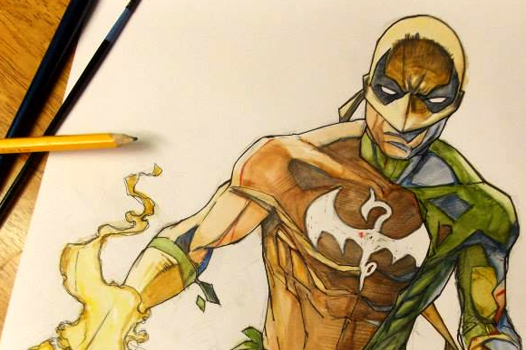 Marvel Comic's character Iron Fist by Jay De Foy.