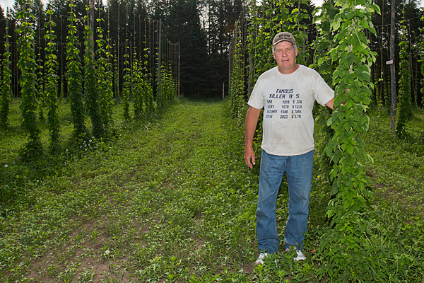 Jim Korpi of Korpi's Hop Farm