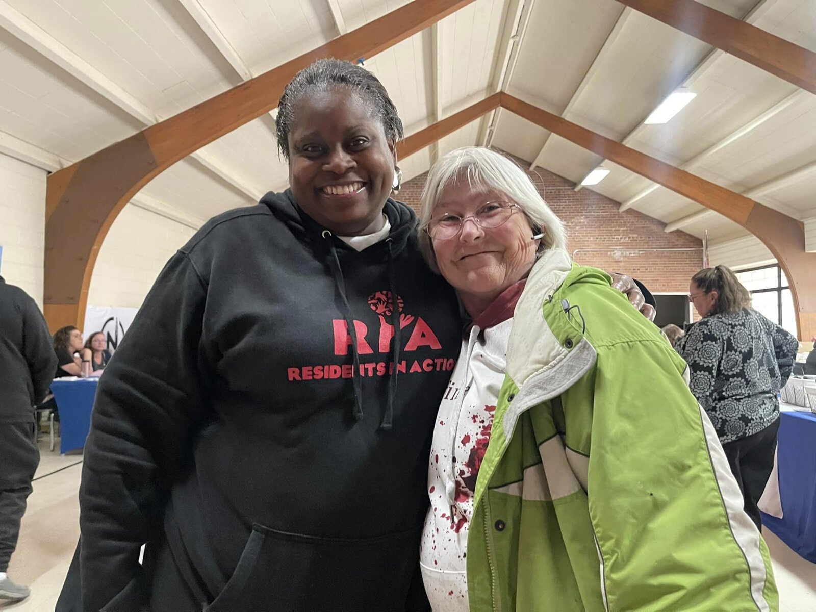 Residents in Action's homeless shelter.