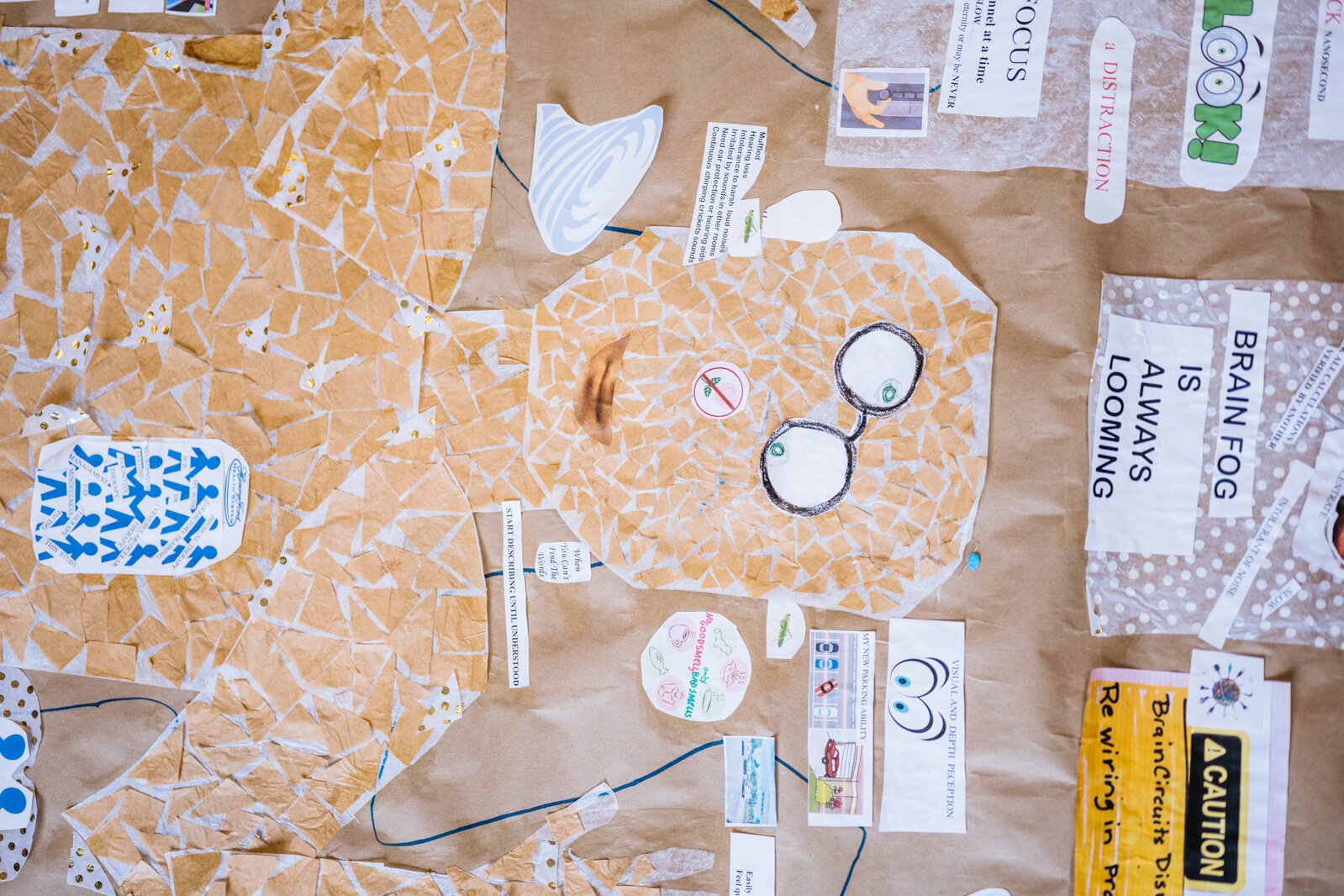 A body map drawn by one of the COVID long haulers in Henry Ford Health's project.