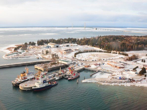 Among the sites in St. Ignace eyed for future marine development. 