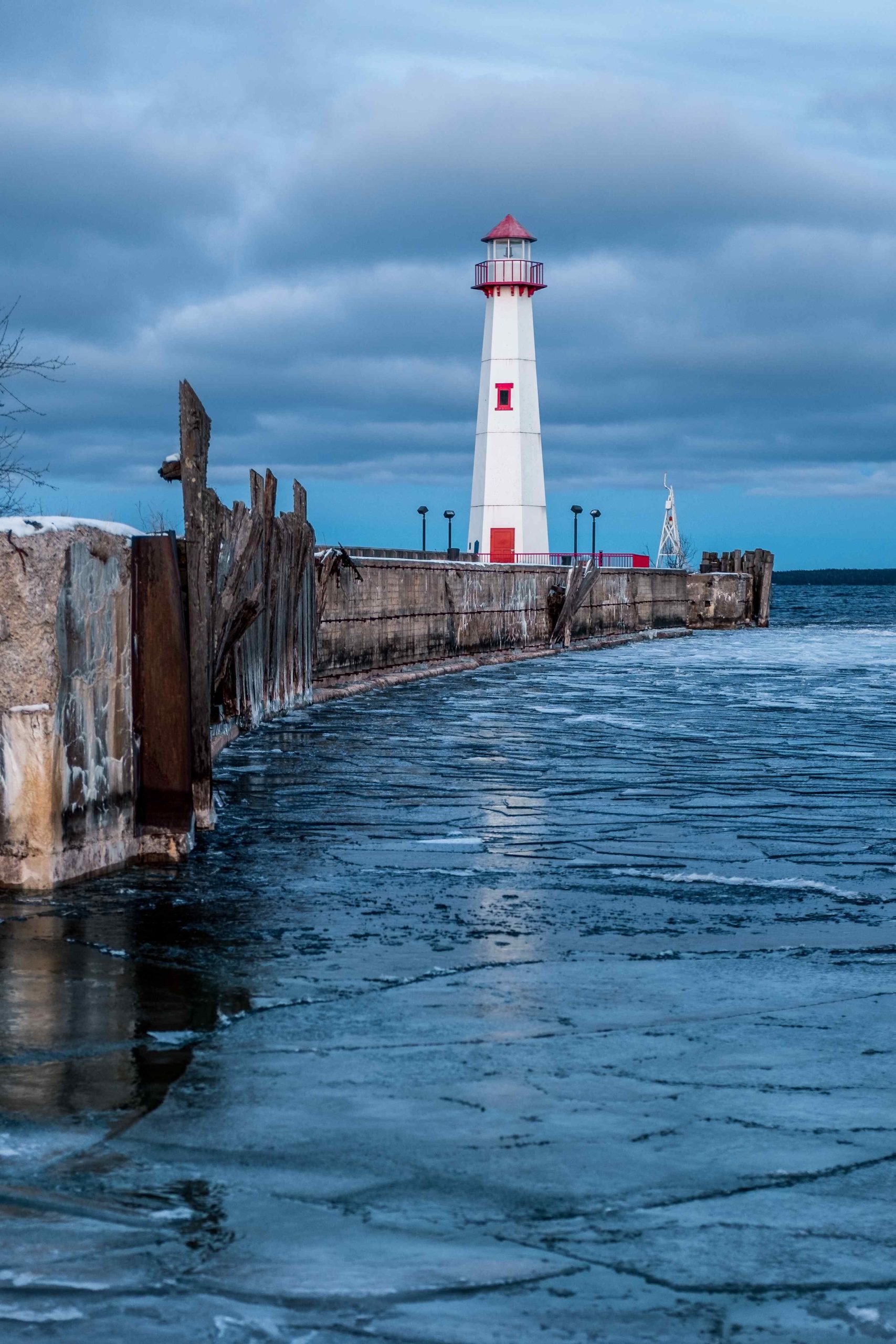 The lighthouse in St. Ignace.