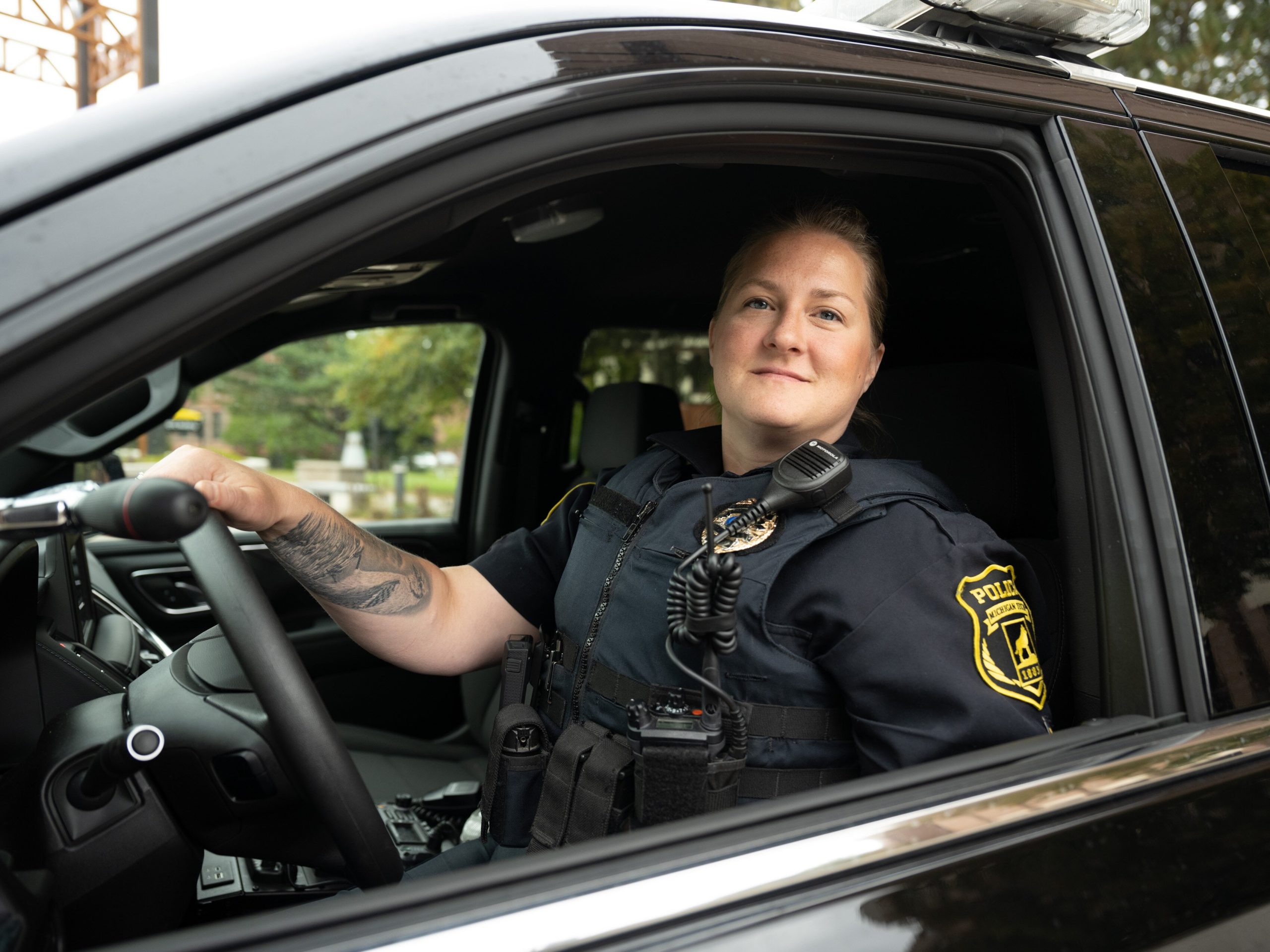 Beth Maata was recently promoted to police sergeant at Michigan Technological University.