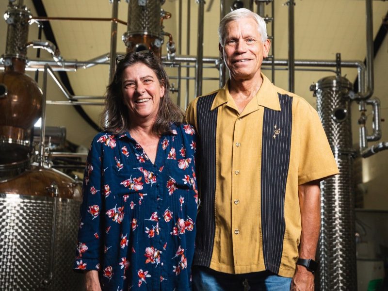 Business and life partners Anne White and Scott Anderson.