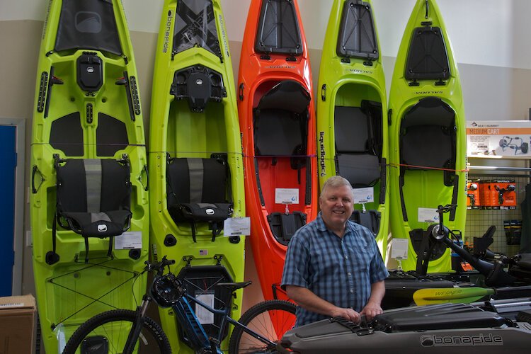 Bill Thompson, owner of Down Wind Sports in Marquette, has seen the growth recreation has inspired in Marquette.