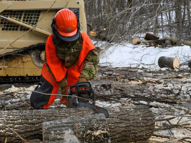 Michigan National Guard joined clean-up efforts in the Eastern Upper Peninsula after dangerous ice storms impacted the region.