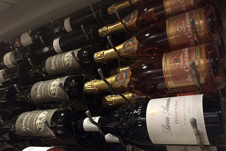 This is just a small sample of the many wines available at Zephyr in Marquette.