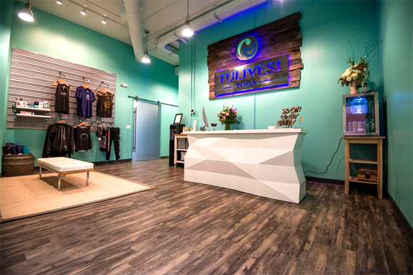 A view inside the newly opened TuliVesi Yoga in Marquette.