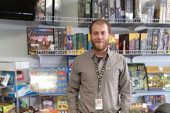 Taiga Games employee Garrett Schramm.
