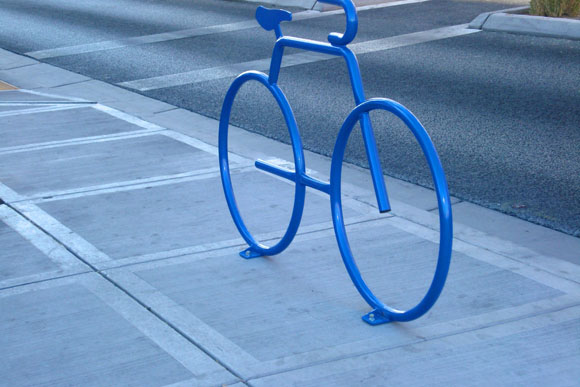 Marquette is a bike-friendly town.