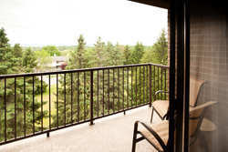 A view from a Northern Michigan hotel.