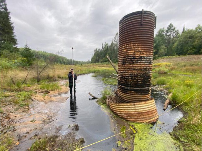 Removal of the McAlpine Trout Pond Dam will reconnect 1.17 miles of coldwater habitat.